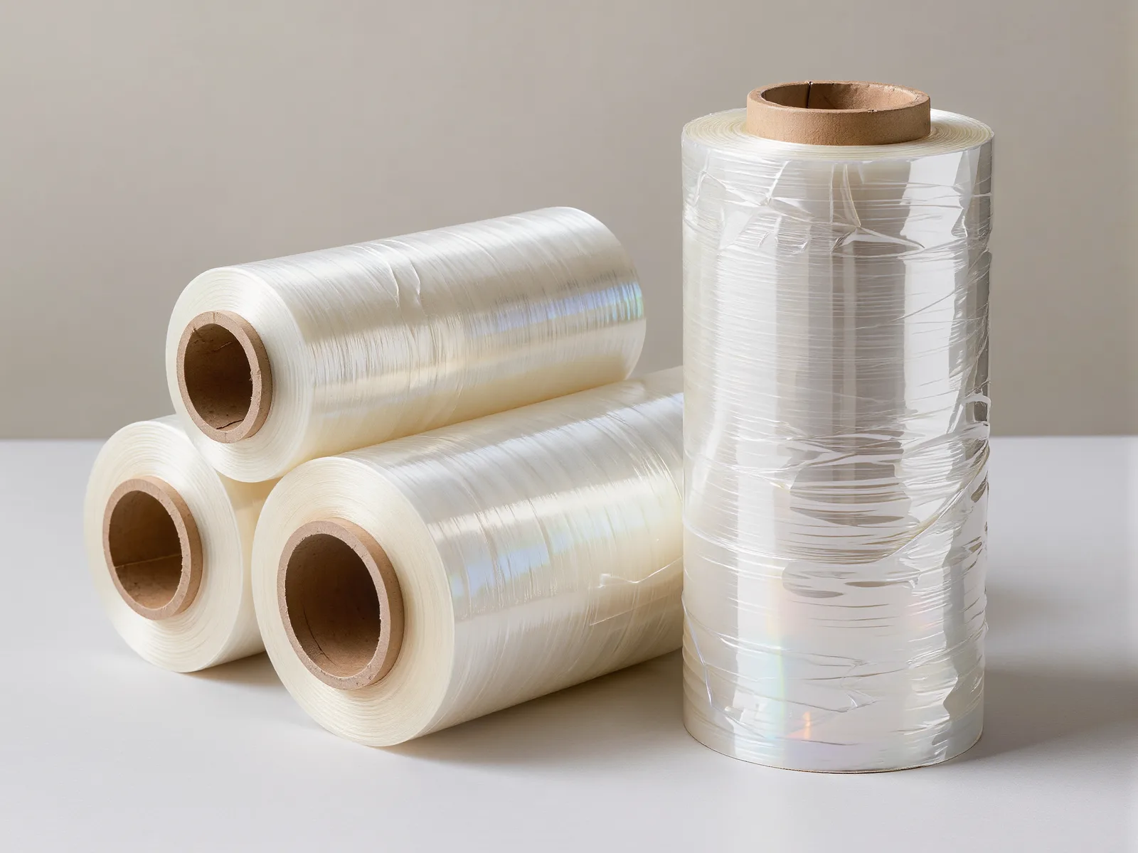 Rollos de playo stretch film de distintos anchos con su precio y peso